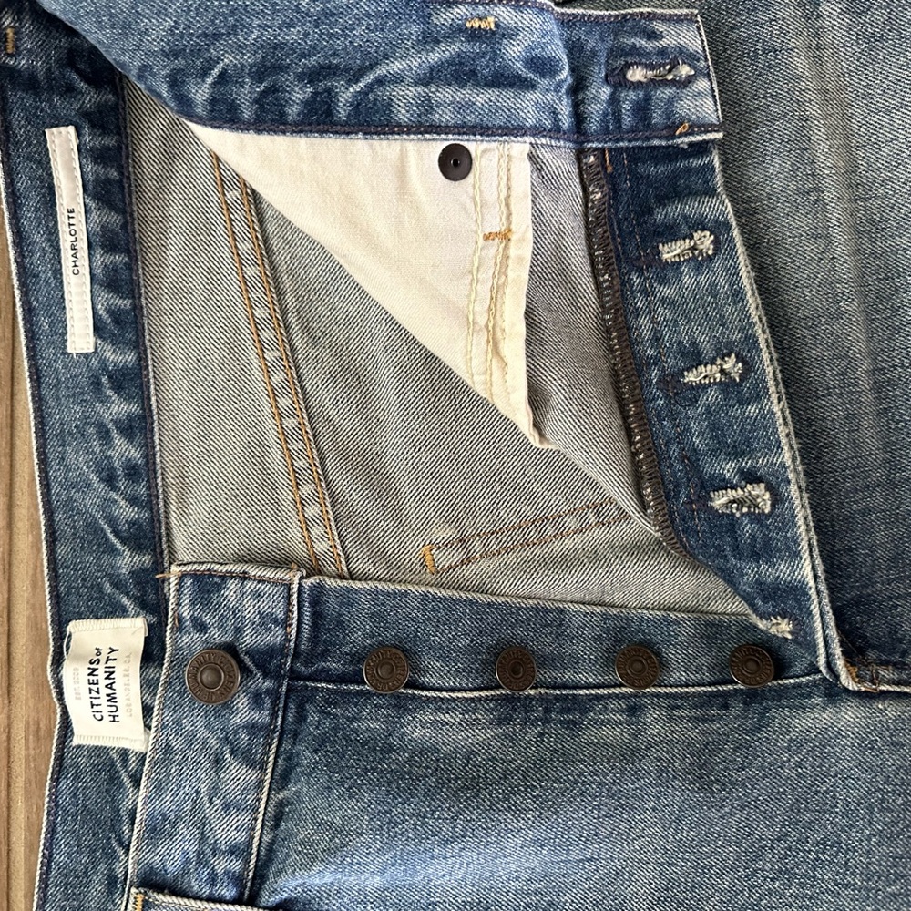 Citizens Of Humanity Light Blue Straight Leg Jeans - Picture 4 of 5